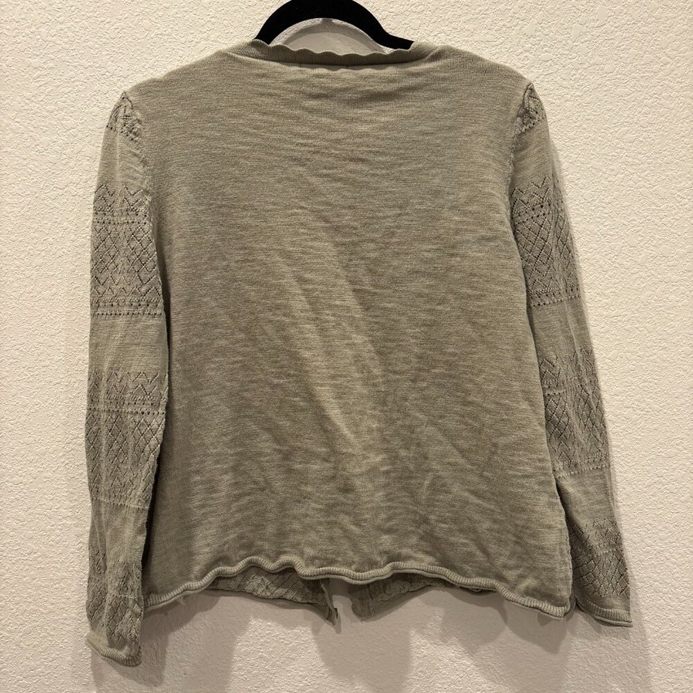 Frye Knit Button Front Cardigan Sweater – Sage Green (XL) - Picture 7 of 7